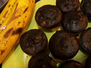 Chocolate Banana Brownie Bites