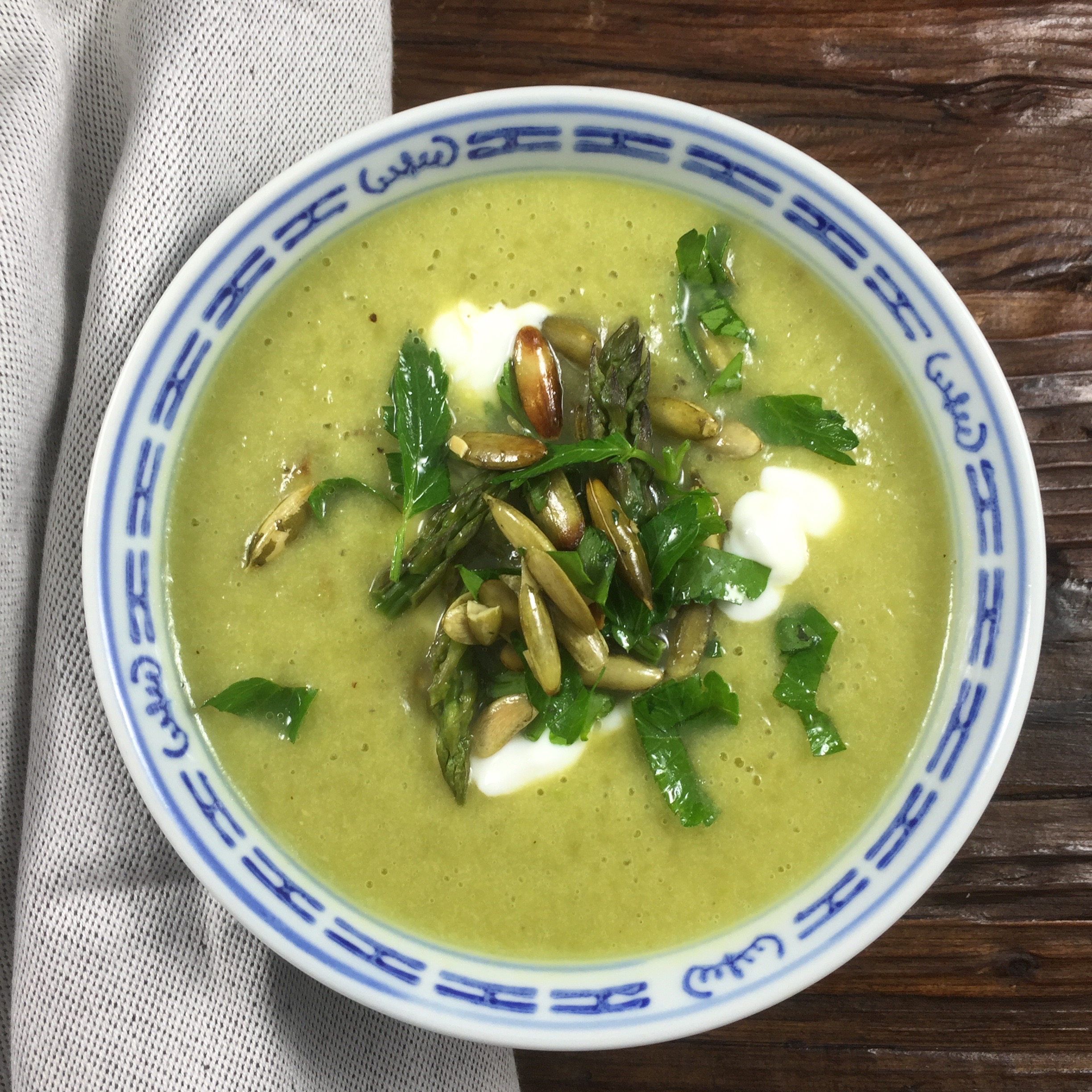 Asparagus Ends Soup - Home Made