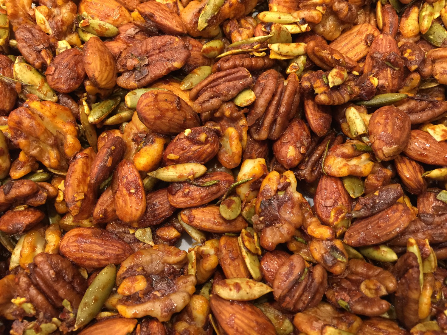 Sweet-And-Spicy Mixed Nuts - Home Made