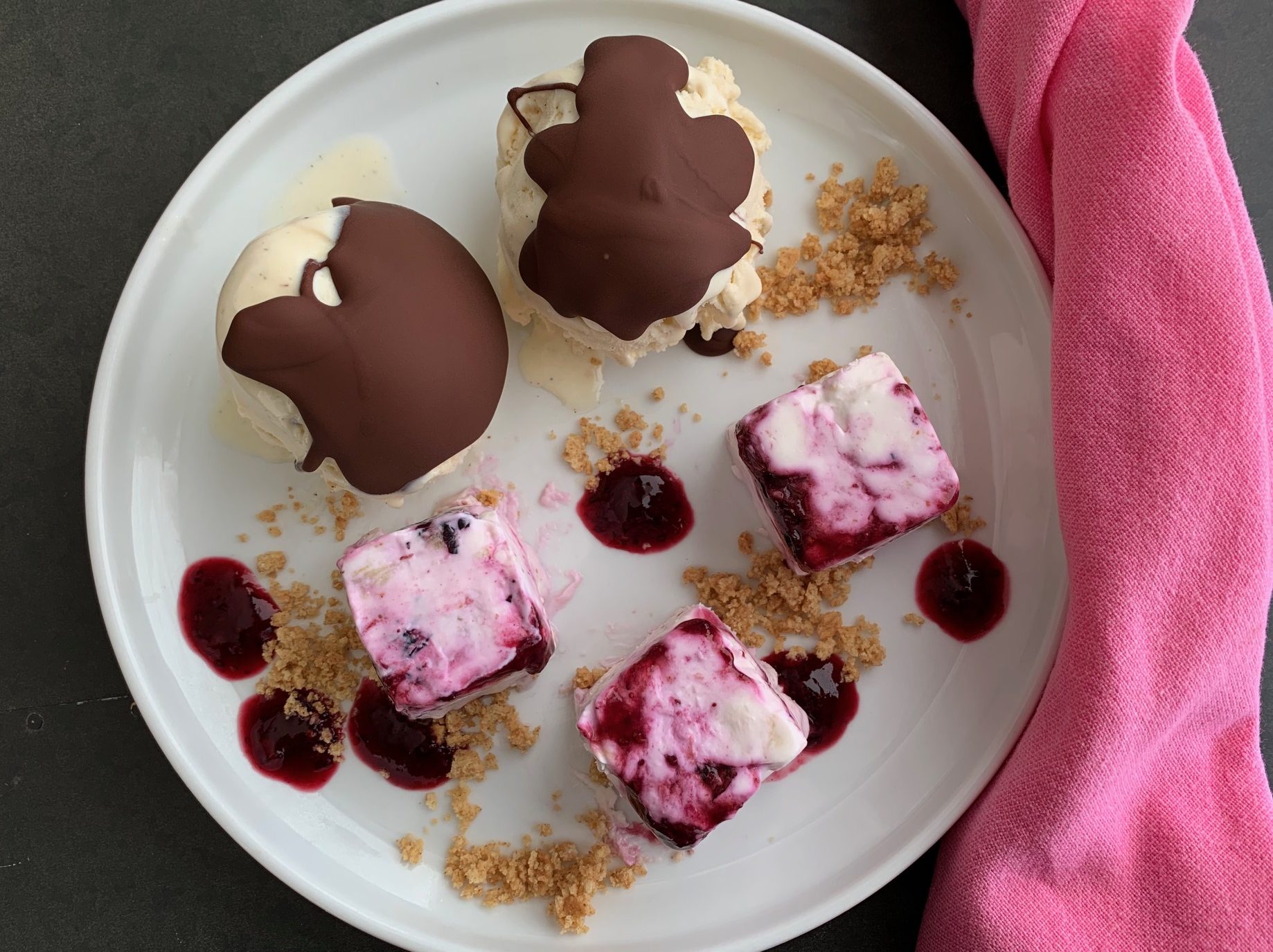 Frozen Cheesecake Bites - Ice Cube Tray!