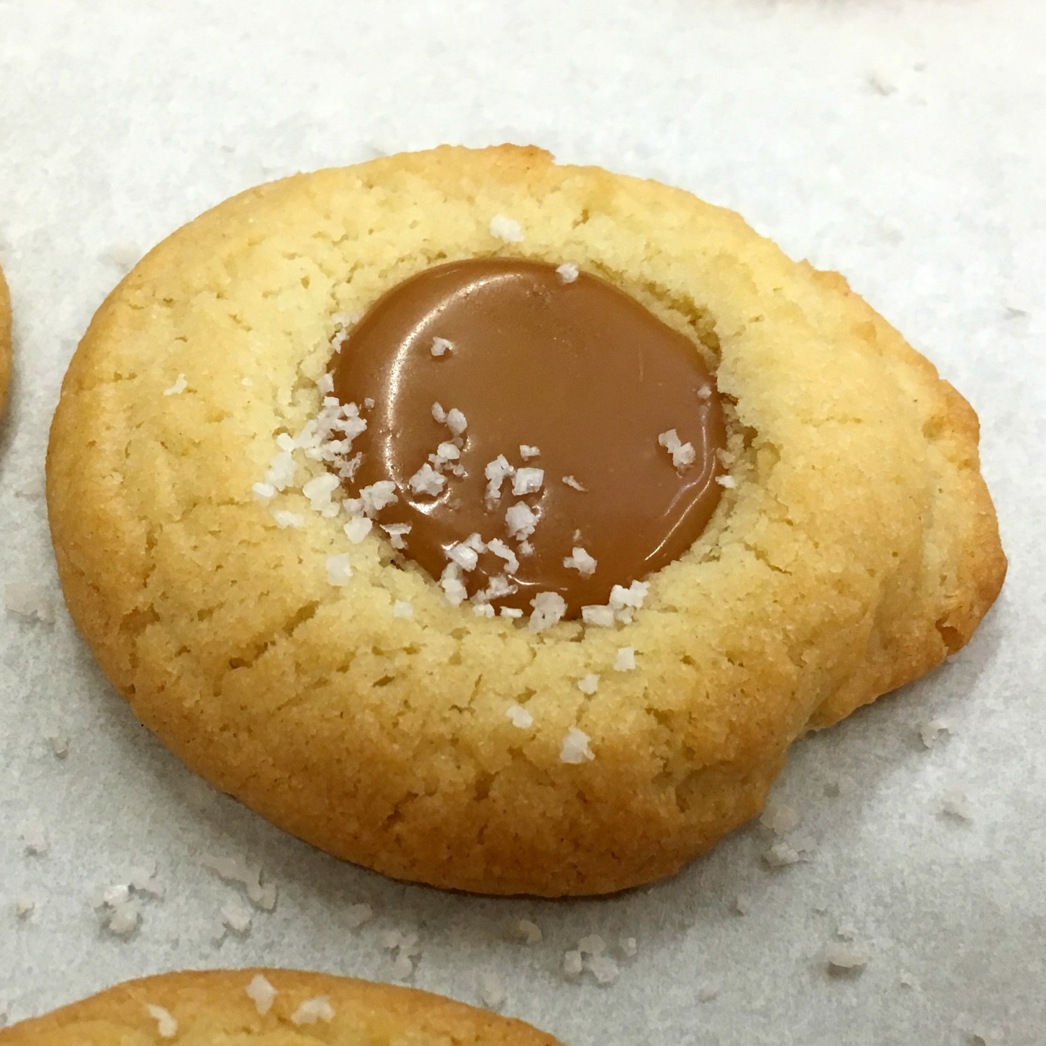 Salted Caramel Thumbprint Cookies Sugar And Spice