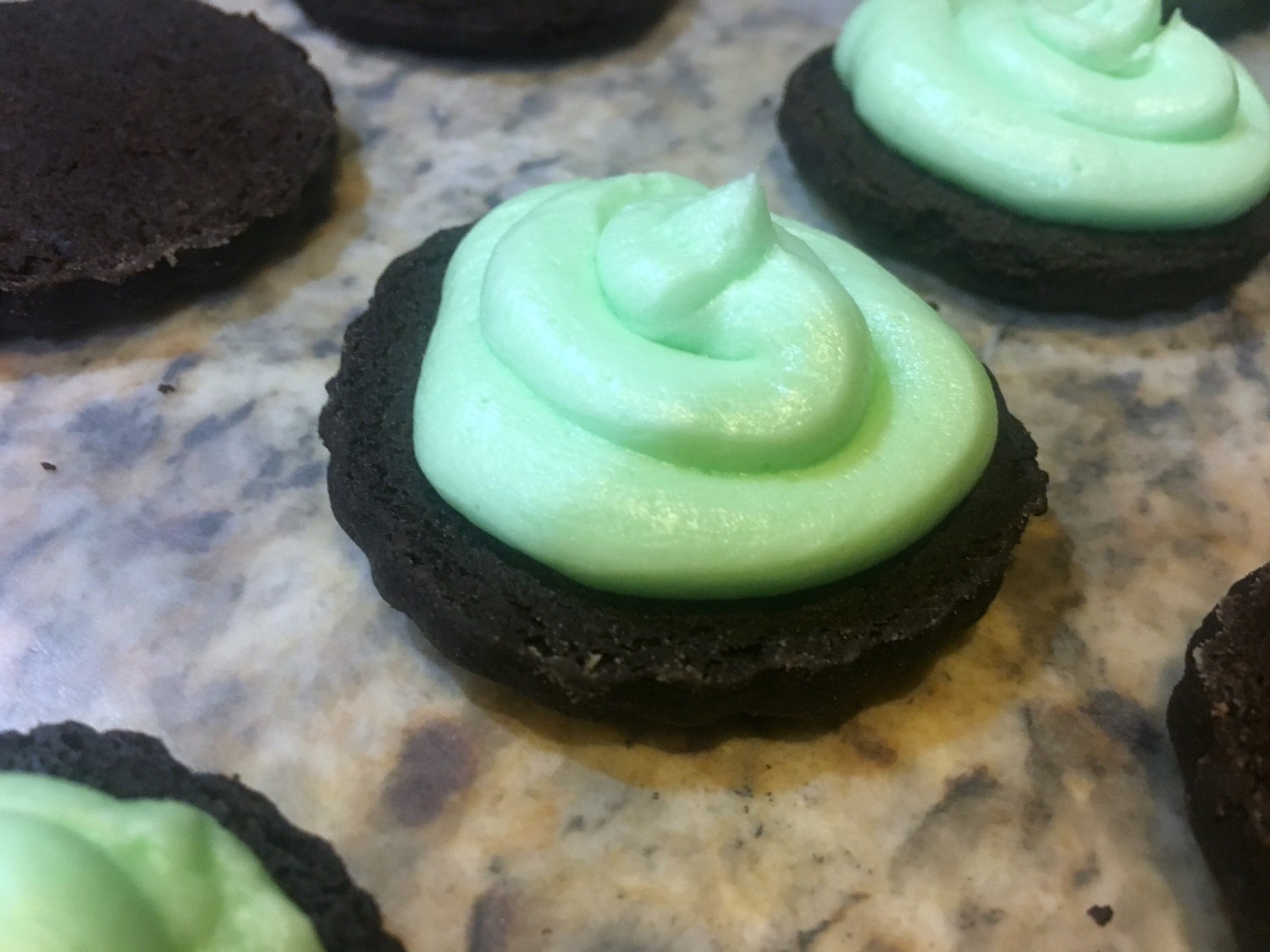 Homemade Mint Oreos Sugar and Spice