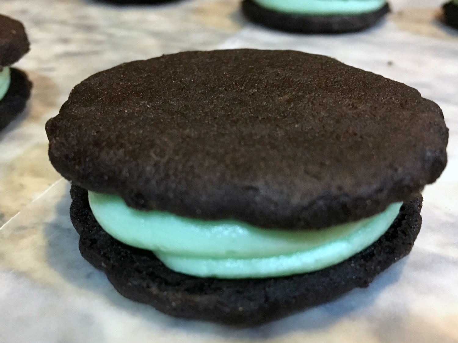 Homemade Mint Oreos - Sugar and Spice